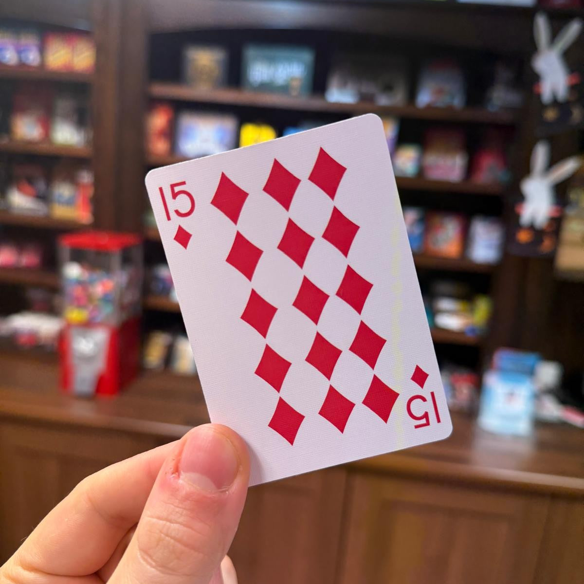 15 Of Diamonds Gag Card