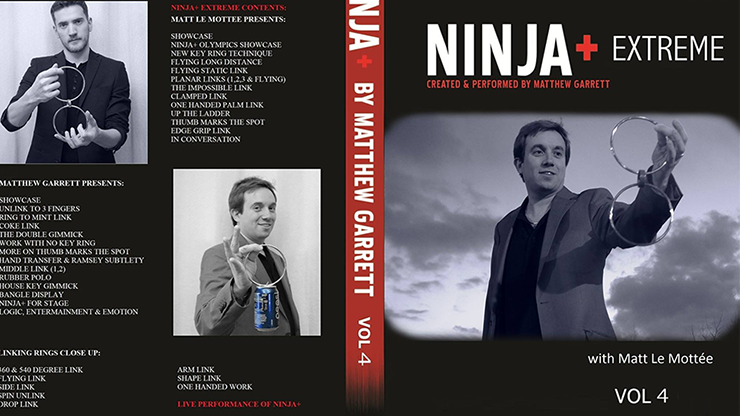 Ninja+ Deluxe SILVER (Gimmicks & Online Instruction) by Matthew Garrett - Trick