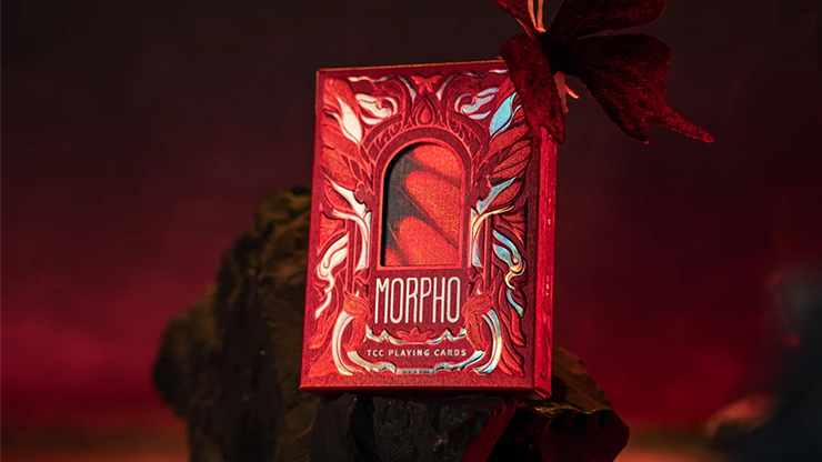 Morpho V2 (Carmine) Playing Cards by TCC Fashion – Alakazam Magic