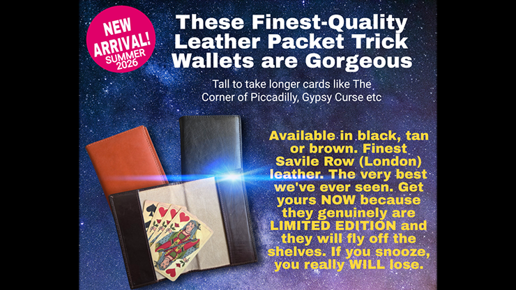Leather Packet Wallet (Tan) by Paul Gordon