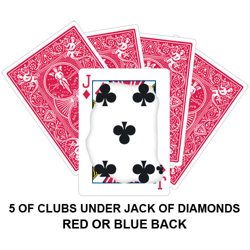 Five Of Clubs Under Jack Of Diamonds