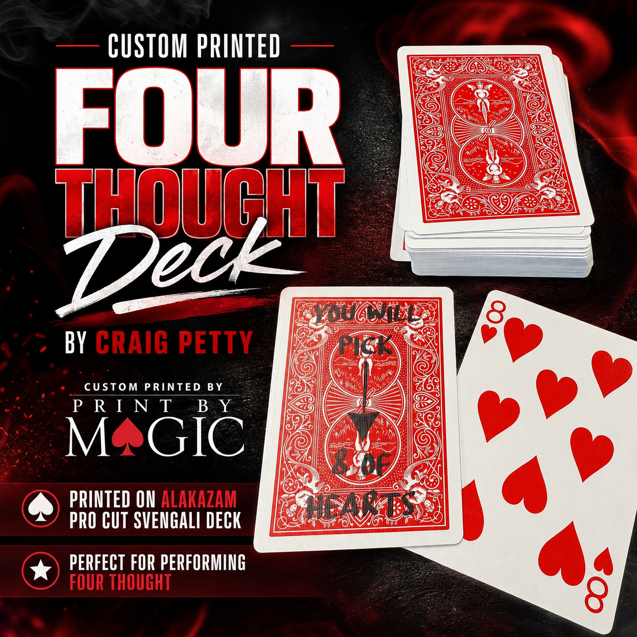 Custom Printed Four Thought Deck by Craig Petty