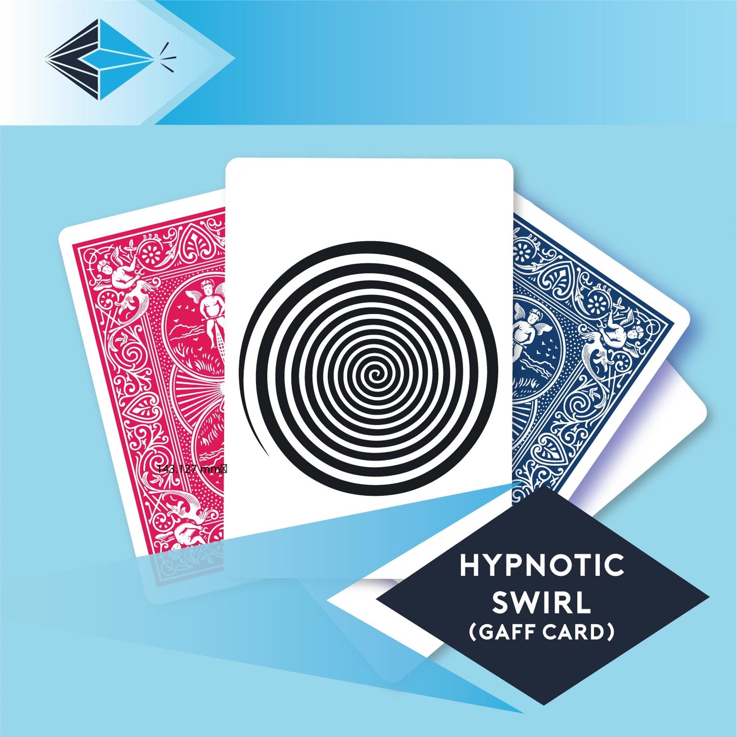 Hypnotic Swirl - Single Gaff Card