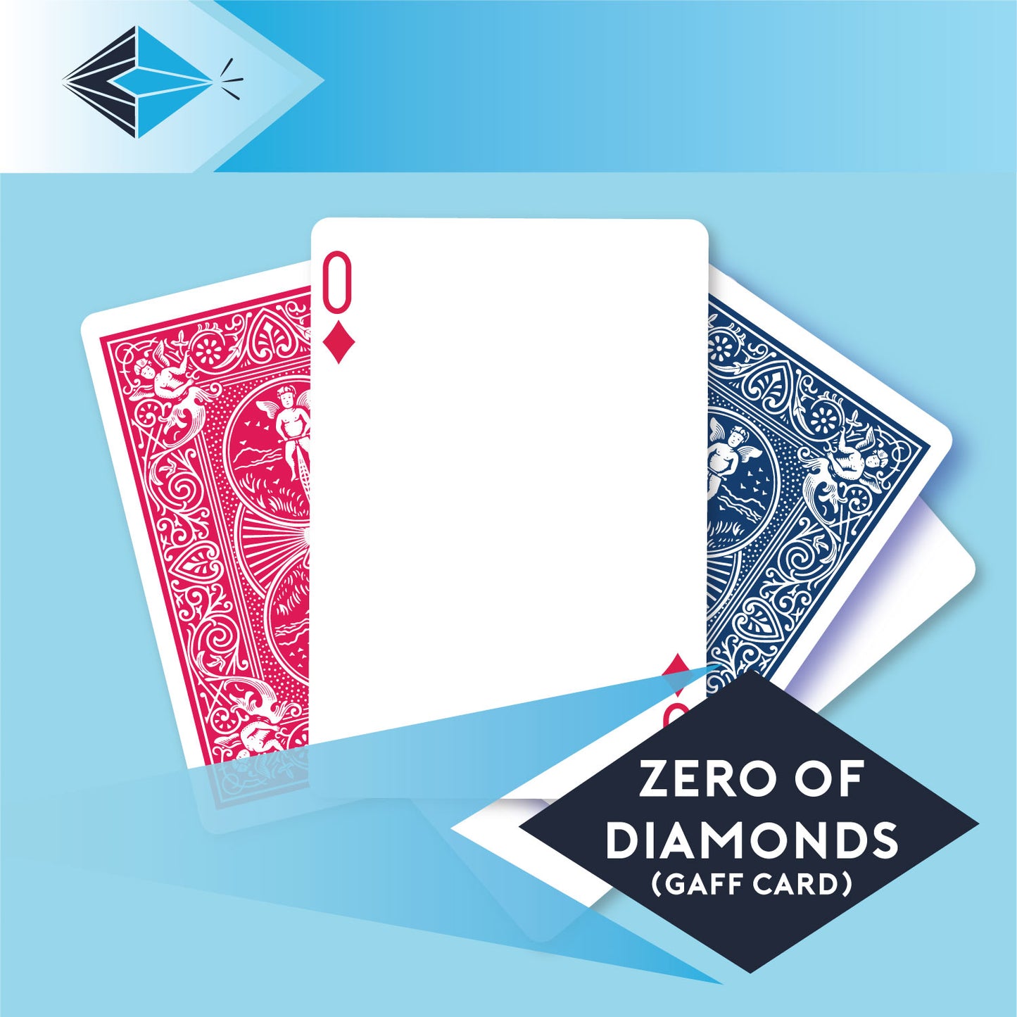 Zero Of Diamonds - Single Gaff Card