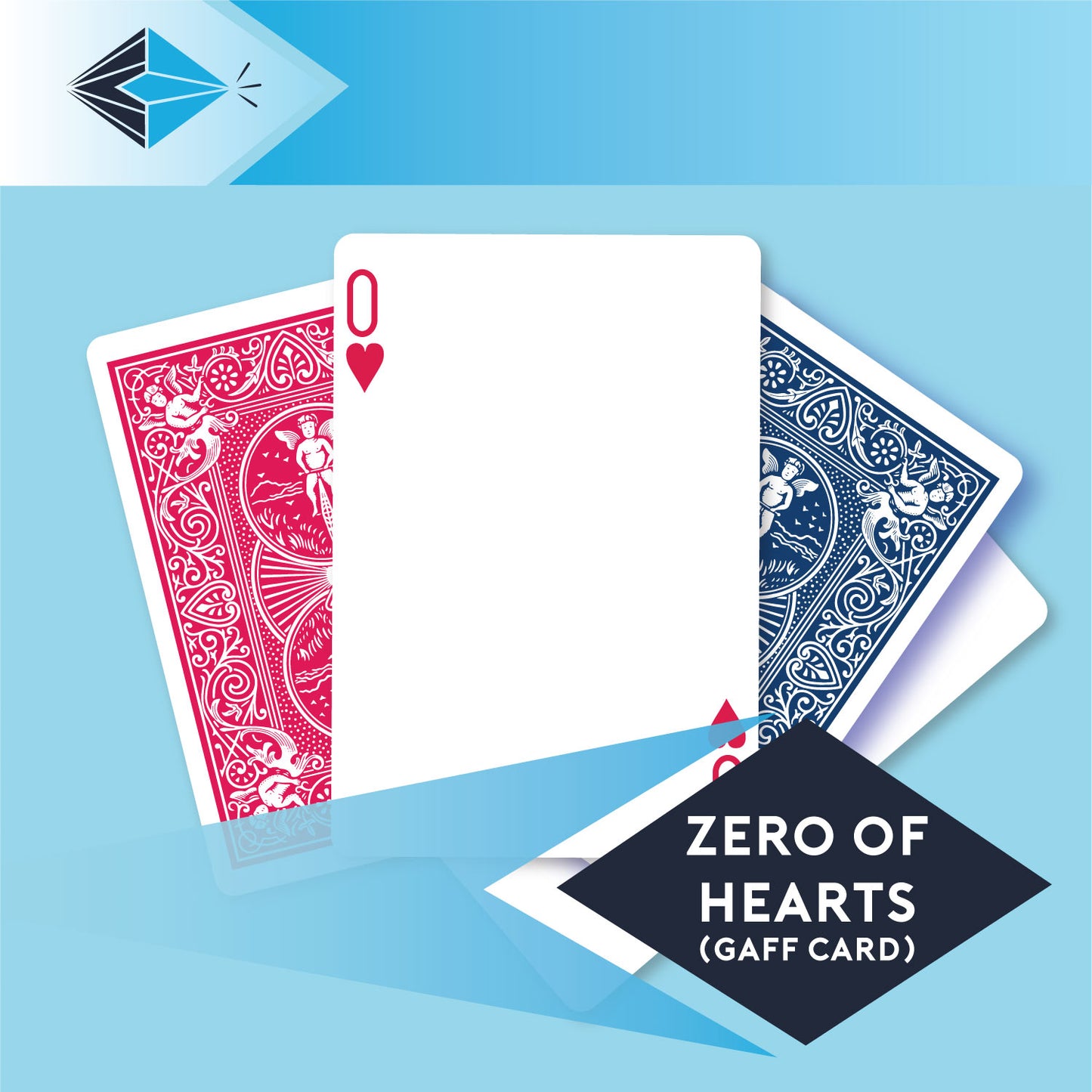 Zero Of Hearts - Single Gaff Card