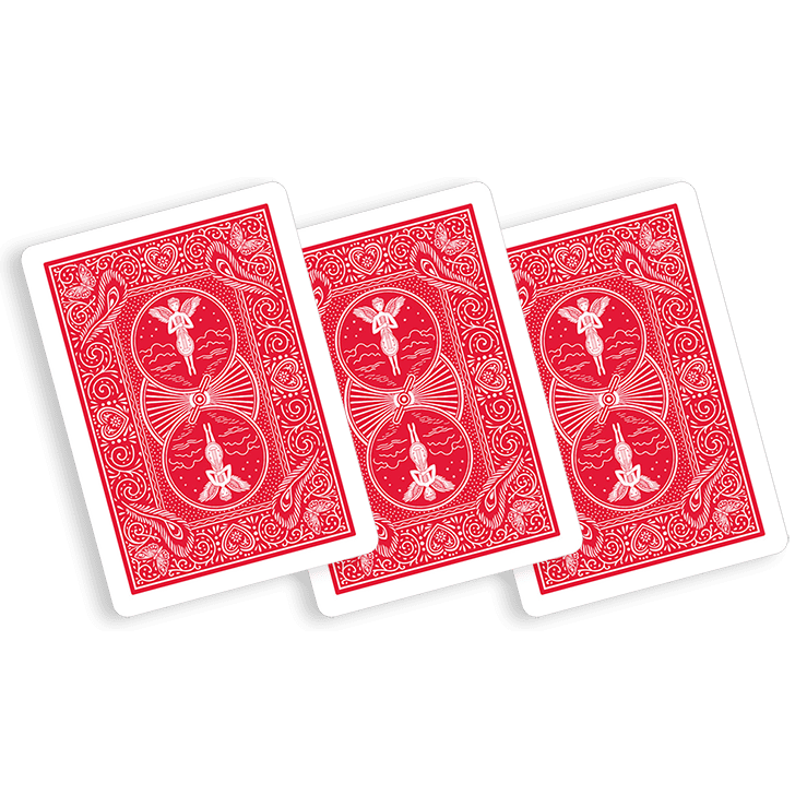 Bicycle Playing Cards 809 Mandolin Red by USPCC
