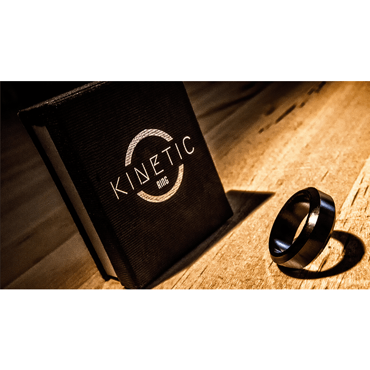 Kinetic PK Ring (Black) Beveled size 10 by Jim Trainer - Trick