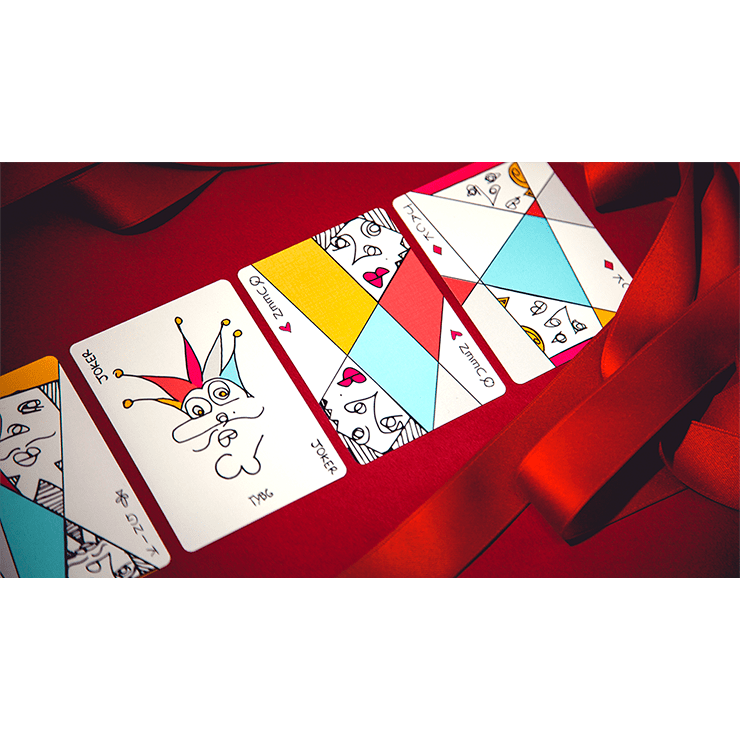 Red Stripe Playing Cards