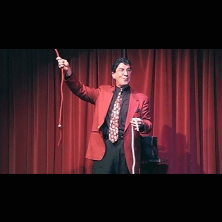 Amazing Acrobatic Knot with extra knot Red and White (Gimmicks and Online Instructions) by Daryl - Trick