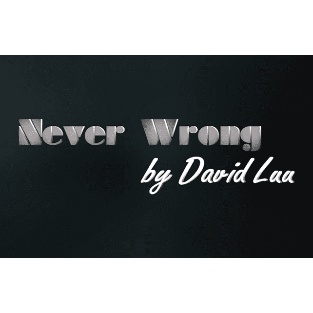 Never Wrong by David Luu video DOWNLOAD