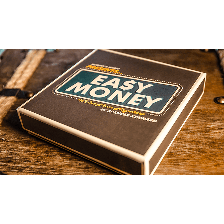 Easy Money Brown Wallet (Gimmick and Online Instructions) by Spencer Kennard - Trick