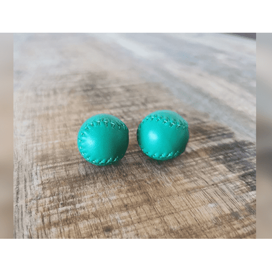 Chop Cup Balls Green Leather (Set of 2) by Leo Smetsers - Trick