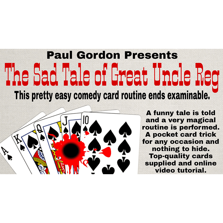 The Sad Tale of Great Uncle Reg by Paul Gordon (Gimmick and Online Instructions) - Trick