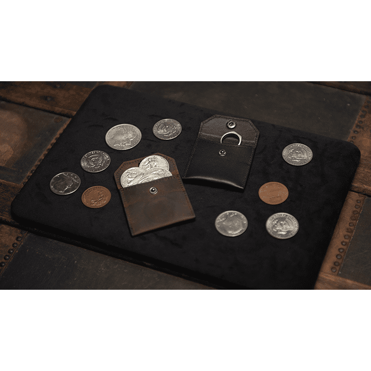 FPS Coin Wallet Black (Gimmicks and Online Instructions) by Magic Firm - Trick