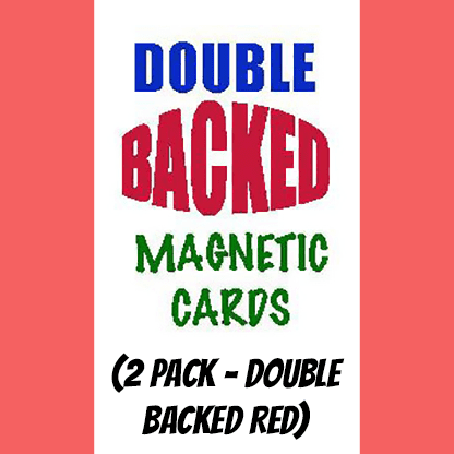 Magnetic Cards (2 pack/double back red) by Chazpro Magic. - Trick