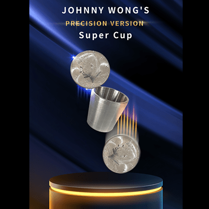 Super Cup PERCISION (Half Dollar) by Johnny Wong (Gimmick and Online Instructions) - Trick