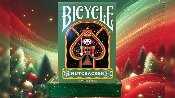 Bicycle Nutcracker Green Gilded Playing Cards Alakazam Magic