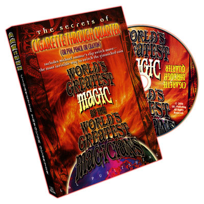 cigarette through quarter David Copperfield Shows Robert Stack The You ll also learn Derek Dingle s complete routine Cigarette Through Coin (World's Greatest