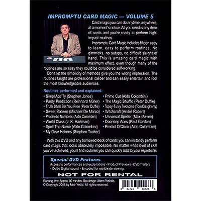Impromptu Card Magic Volume #5 by Aldo Colombini - DVD