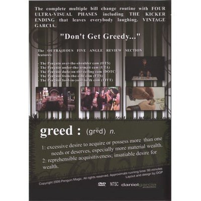 Greed by Daniel Garcia - DVD