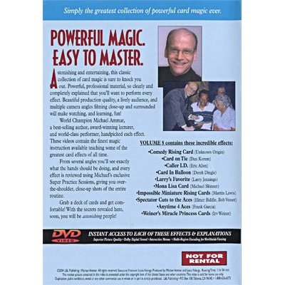 Easy to Master Card Miracles Volume 8 by Michael Ammar - DVD