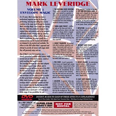 Magic Of Mark Leveridge Vol.2 Envelope Magic by Mark Leveridge - DVD