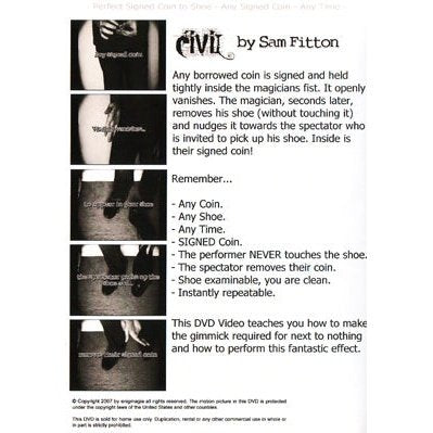 Civil (Coin In Very Intriguing Location) by Sam Fitton - DVD