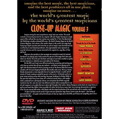 World's Greatest Magic: Close Up Magic #3 - DVD