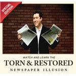 Torn and Restored Newspaper Illusion DVD