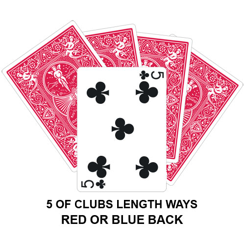 Five Of Clubs Lengthways