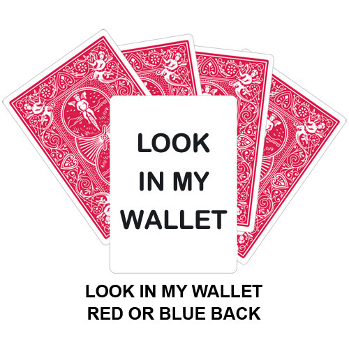 Look In My Wallet Custom Printed Card