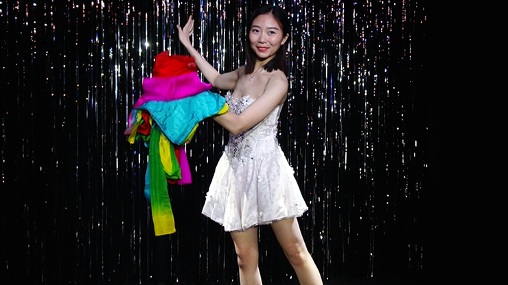 Rainbow Silk Fountain Streamer by Yan Yan Ma and Magiclism - Trick