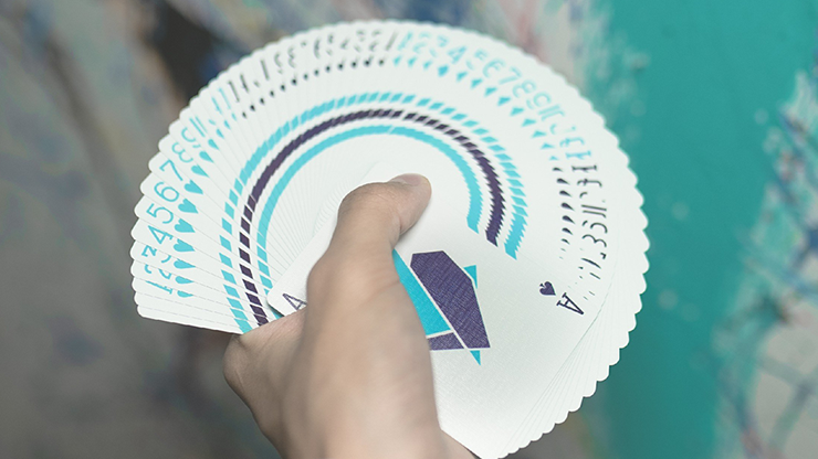 SOLOMAGIA Flexible Gradients Blue Playing Cards – Für Cardistry Und Kunststücke