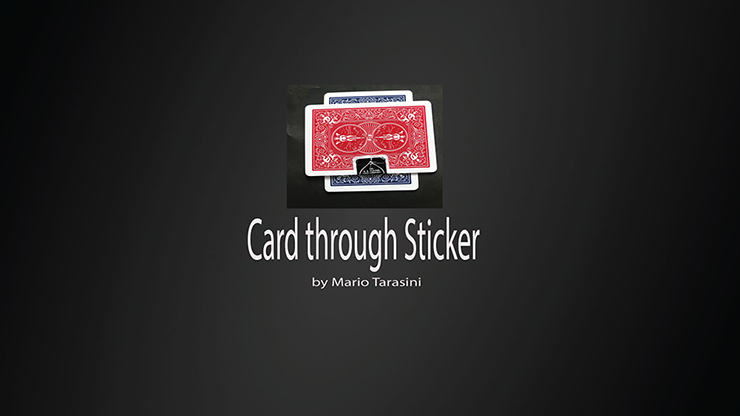 Card through Sticker by Mario Tarasini video DOWNLOAD – Alakazam Magic