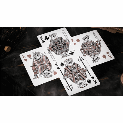 666 V4 (Rose Gold) Playing Cards by Riffle Shuffle