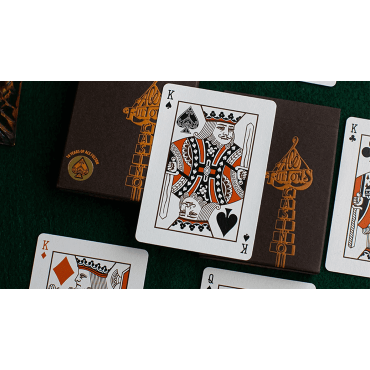 ACE FULTON'S 10 YEAR ANNIVERSARY TOBACCO BROWN PLAYING CARDS