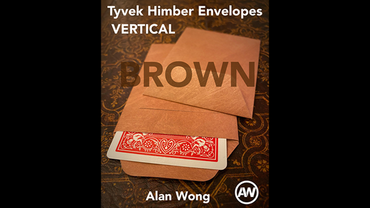 Tyvek VERTICAL Himber Envelopes BROWN (12 pk.) by Alan Wong - Trick