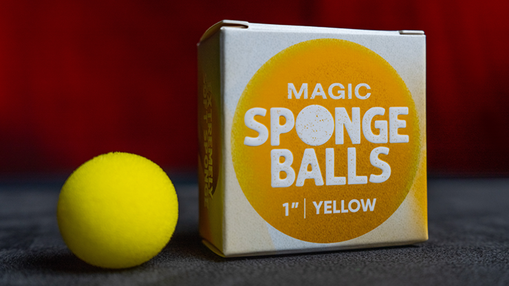 Magic Sponge Balls 4PK YELLOW 1" by Murphy's Magic