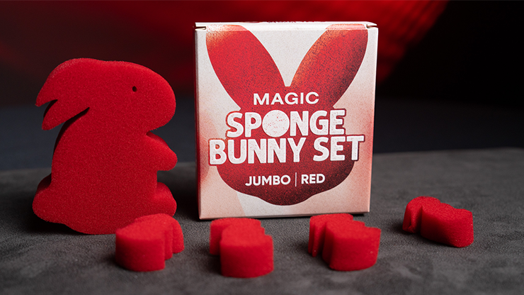 Magic Rabbit Table Magic Sponge Bunny Rabbit Set JUMBO RED by Murphy's Magic – Alakazam Magic