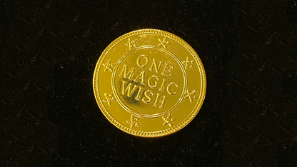 18K Gold Plated Magic Wishing Coin by Alan Wong - Trick