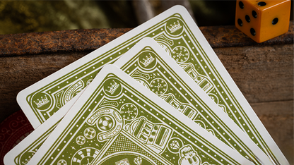 Chancers V3 Green (Marked) Playing Cards by Good Pals