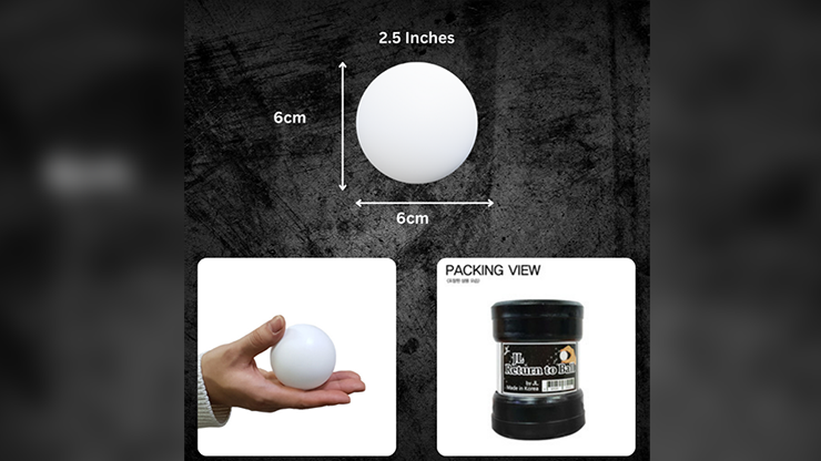 Return Ball (White, 2.5") by JL Magic