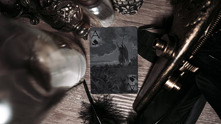 The Raven Black Dusk (Gilded) Playing Cards