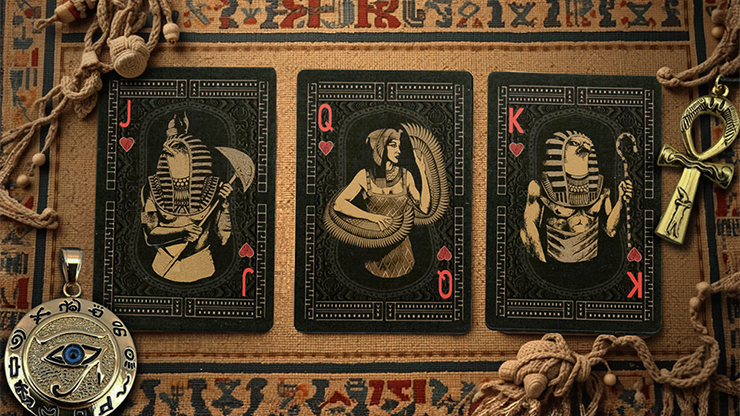 Egypt Mythology Black Edition (Green, Nile) Playing Cards