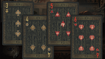 Egypt Mythology Black Edition (Green, Nile) Playing Cards