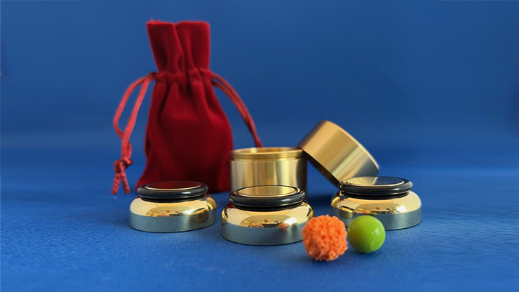 Three Shell Game (Brass) by Leo Smetsers – Alakazam Magic