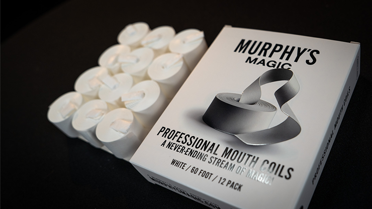 Professional Mouth Coils 60ft white (12pk) by Murphy's Magic