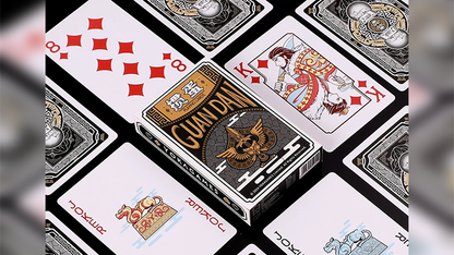 GUAN DAM -Warriors of the Three Kingdoms (Black) Playing Cards by YOKAGAME