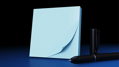 The Iarvel Magic Post-It Pad (Blue) by Iarvel Magic