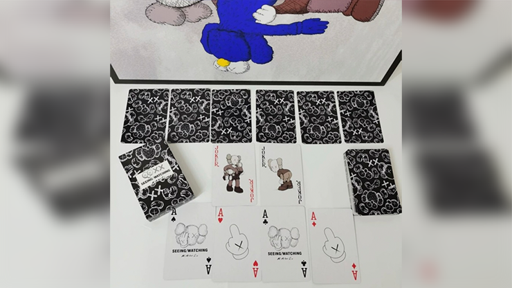 Kaws Seeing / Watching Black Edition Playing Cards